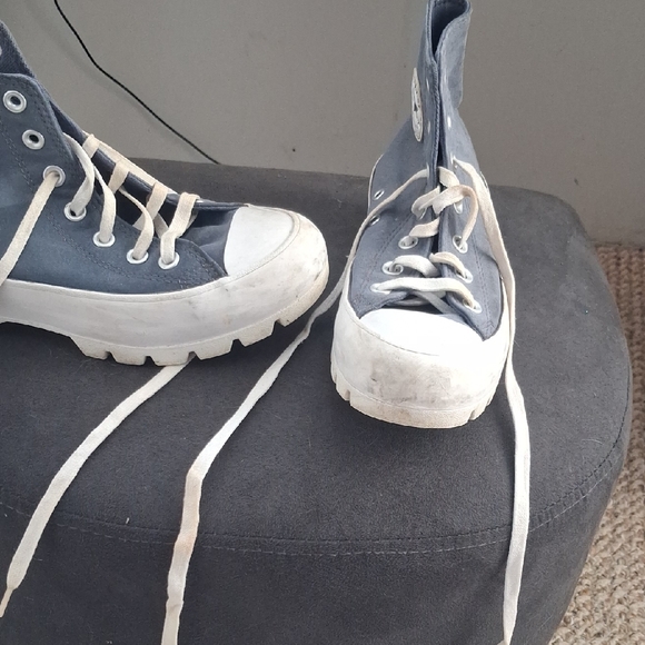 Converse Gray High-Top Sneakers - Picture 3 of 5